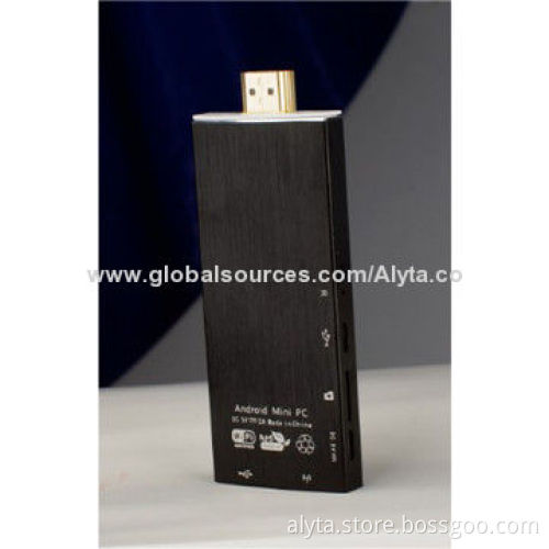 Android Mini PC, Wholesale Chipset, CPU Rockchip 3188 Quad-core 1.2-1.4Ghz, GPU: Mali-400MP4